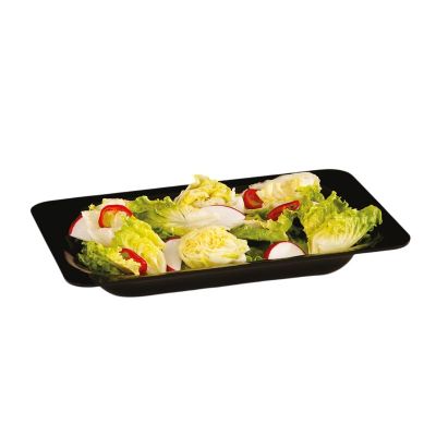Zicco ZCP-298 Polikarbon Dikdörtgen Teşhir Tabağı, 40x26x 6.5 cm, Siyah - 1