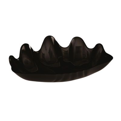 Zicco ZCP-300 Polikarbon İstiridye Teşhir Tabağı, 38x27x h:5 cm, Siyah - 1