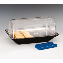 Zicco ZCP-427 Soğutuculu Rolltop Kapaklı Polikarbon Teşhir Standı, 43.5x28.5 cm - Zicco