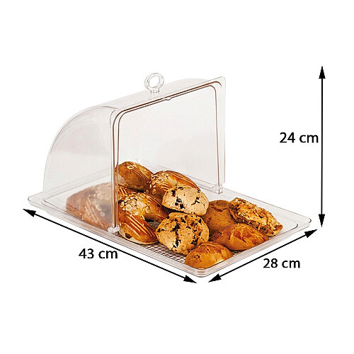 Zicco ZCP-419 Rolltop Kapaklı Polikarbon Muhafaza Kabı, 28x43x24 cm - 2