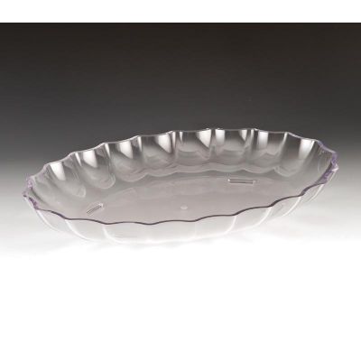 Zicco ZCP-296 Polikarbon Oval Teşhir Tabağı, 41.5x29.5x5.5 cm, Şeffaf - 1