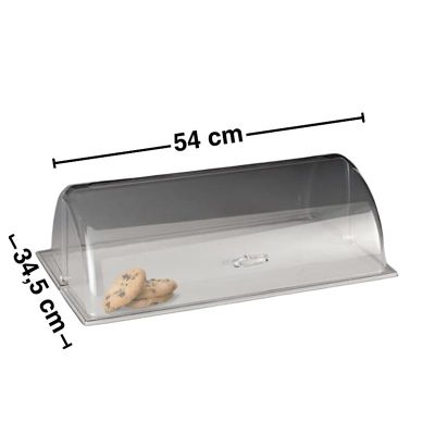 Zicco ZCP-213 Polikarbon Rolltop Kapak, GN 1/1, 34.5x54 cm - 2