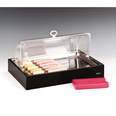 Zicco ZCP-292 Soğutuculu Rolltop Kapaklı Polikarbon Teşhir Standı, 45x30 cm - 1