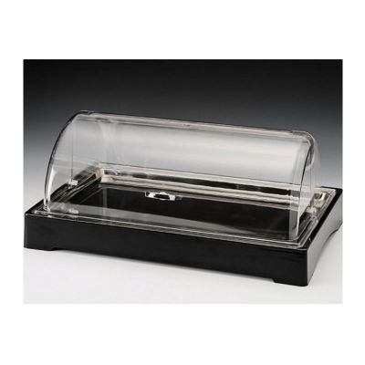 Zicco ZCP 308-3 Polikarbon Rolltop Kapaklı Soğutuculu Teşhir Standı, 57x37 cm, Siyah - 1