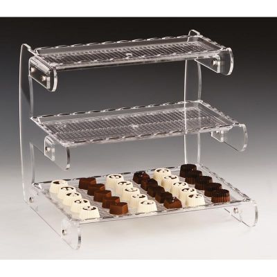 Zicco ZCP-309 Tepsili Polikarbon Teşhir Standı, 3 Katlı, 29 cm - 1