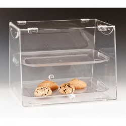 Zicco ZCP-106 Tepsili Çift Kapaklı Teşhir Standı, 40x36 cm - Zicco