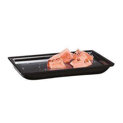Zicco ZCP-467 Polikarbon Tepsil Akrilik Karpuz Teşhir Tepsisi, 55x35.5 cm, Siyah - 1