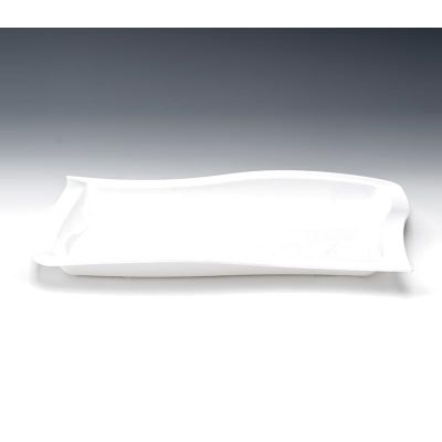 Zicco ZCP-516 Polikarbon Teşhir Tabağı, 45x30 cm, Beyaz - 1