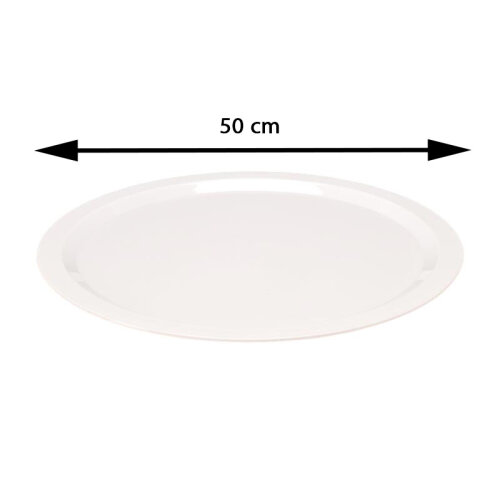 Zicco ZCP-601 Polikarbon Teşhir Tepsisi, 50 cm, Beyaz - 2