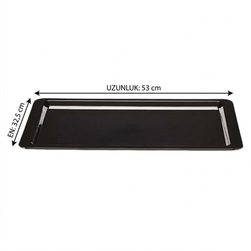 Zicco ZCP-600 Polikarbon Teşhir Tepsisi, 32.5x53 cm, Siyah - Zicco (1)