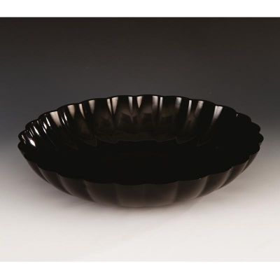 Zicco ZCP-297 Polikarbon Yuvarlak Teşhir Kasesi, 36x7 cm, Siyah - 1