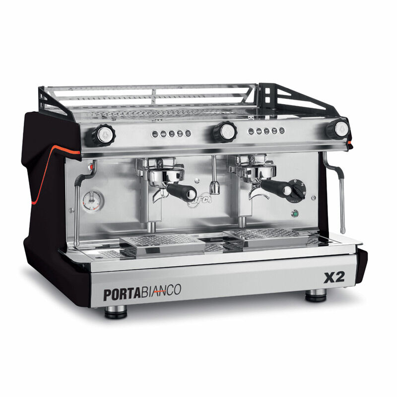 Portabianco BFCOP5.11SPB Tall Cup Tam Otomatik Espresso Kahve Makinesi, 2 Gruplu, Siyah - Portabianco