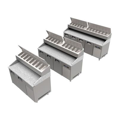 Portabianco SBM-3N70 Make-Up Buzdolabı, Mermer Tablalı, 3 Kapılı - 1