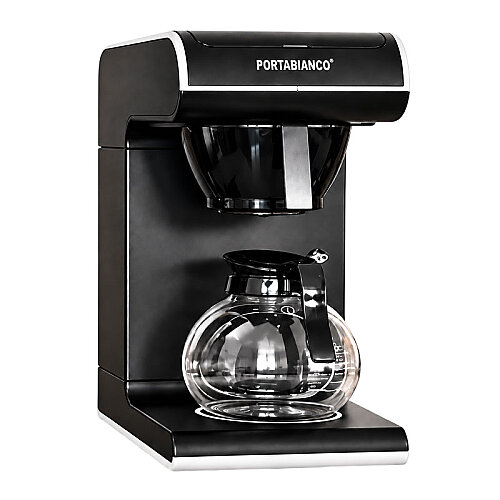 Portabianco TMRFKSB1P Tek Potlu Filtre Kahve Makinesi, 1.8 L, Siyah Beyaz - Portabianco