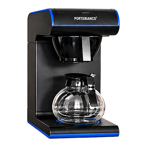 Portabianco TMRFKSM1P Tek Potlu Filtre Kahve Makinesi, 1.8 L, Siyah Mavi 