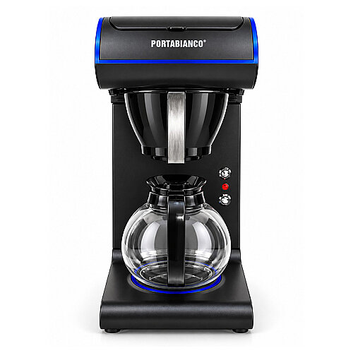 Portabianco TMRFKSM1P Tek Potlu Filtre Kahve Makinesi, 1.8 L, Siyah Mavi - 2