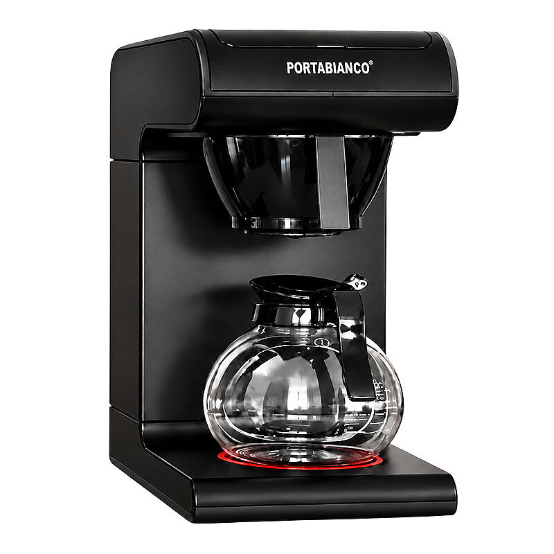 Portabianco TMRFKSS1P Tek Potlu Filtre Kahve Makinesi, 1.8 L, Siyah - Portabianco
