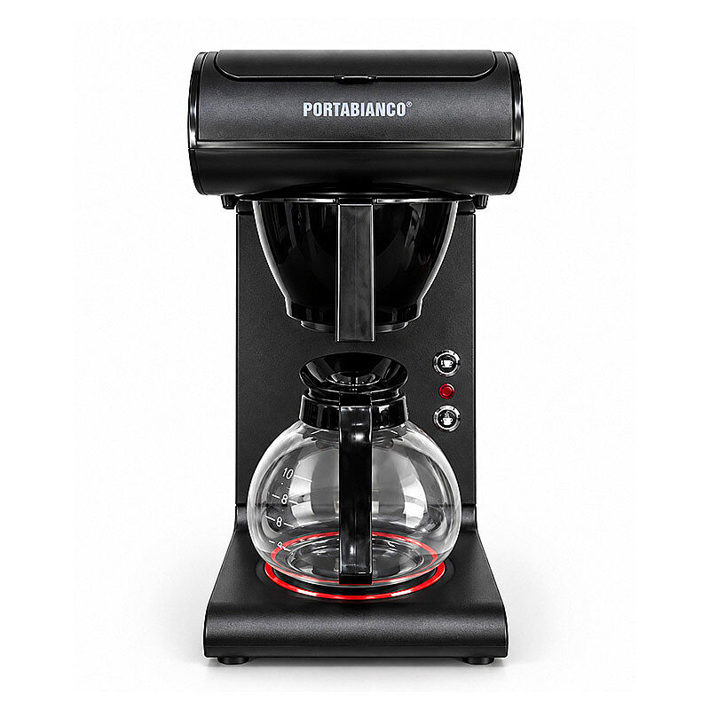 Portabianco TMRFKSS1P Tek Potlu Filtre Kahve Makinesi, 1.8 L, Siyah - Portabianco