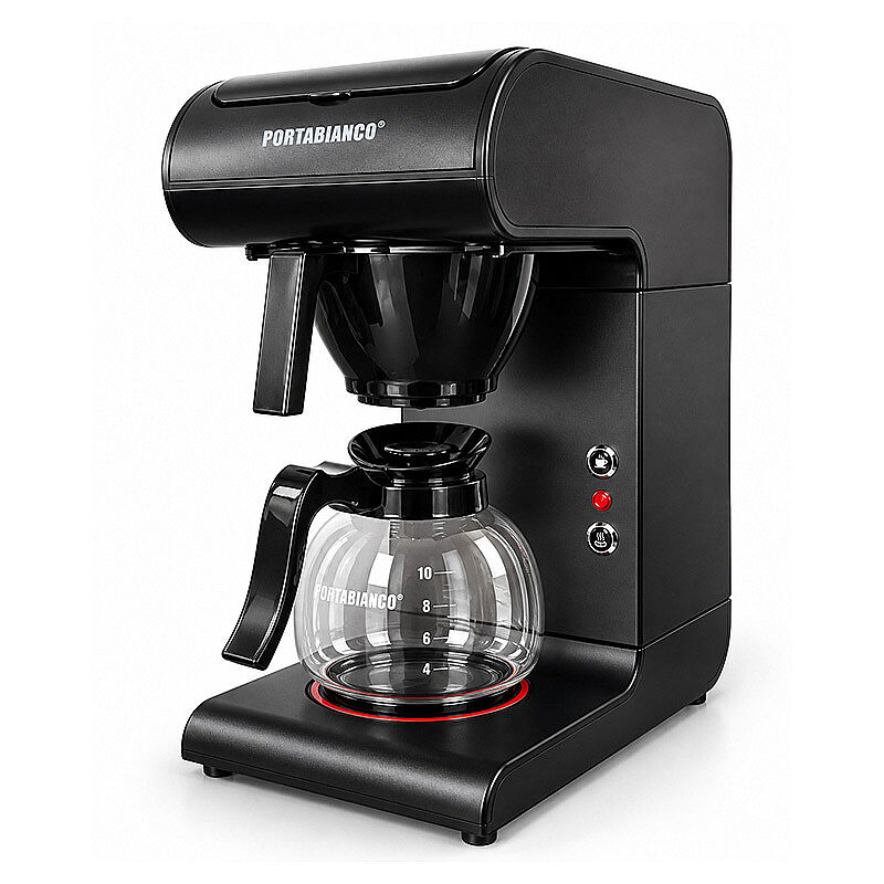 Portabianco TMRFKSS1P Tek Potlu Filtre Kahve Makinesi, 1.8 L, Siyah - Portabianco