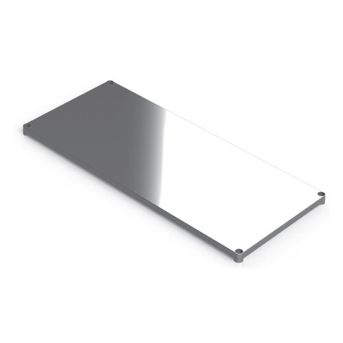 Portashelf Paslanmaz Çelik Düz Raf, 107x46 cm - PortaShelf