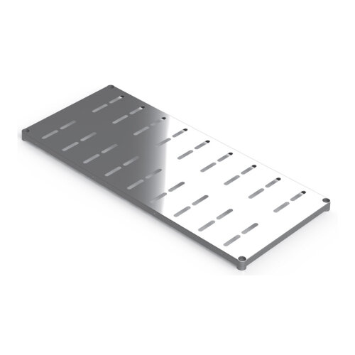 Portashelf Paslanmaz Çelik Perfore Raf, 107x46 cm - PortaShelf