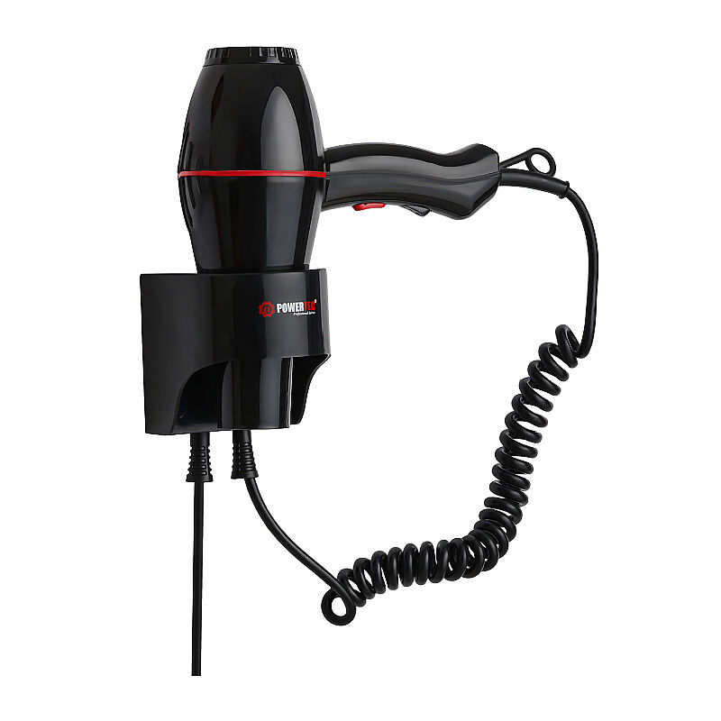 Powertec TR-301 Profesyonel Otel Tipi Saç Kurutma ve Fön Makinesi, 2500 W, Siyah - Powertec