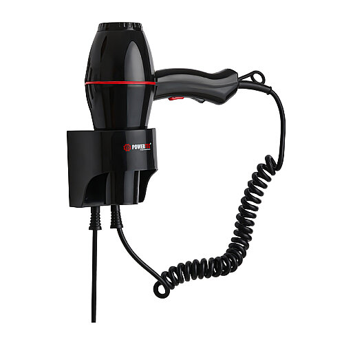 Powertec TR-301 Profesyonel Otel Tipi Saç Kurutma ve Fön Makinesi, 2500 W, Siyah - 1