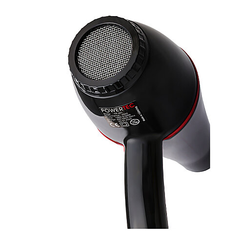 Powertec TR-301 Profesyonel Otel Tipi Saç Kurutma ve Fön Makinesi, 2500 W, Siyah - 4