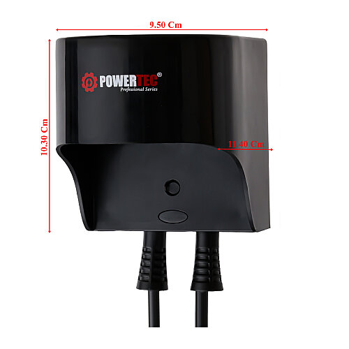 Powertec TR-301 Profesyonel Otel Tipi Saç Kurutma ve Fön Makinesi, 2500 W, Siyah - 6