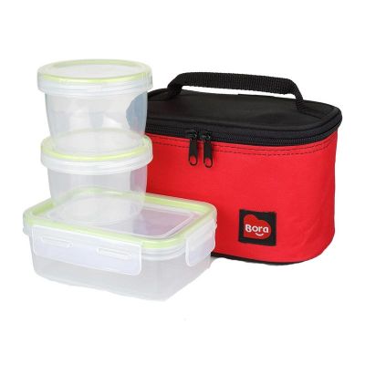 Bora Plastik Pratik Set, 3'lü, Çantalı - 1