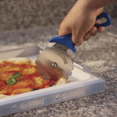Gi-Metal Pro-Line Pizza Bıçağı & Ruleti, Tırtıklı, 26x10 cm - 2