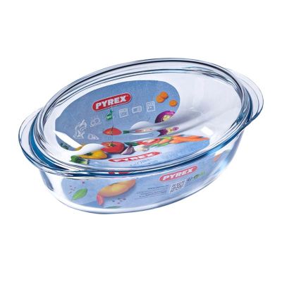 Pyrex 118A000/7143 Yuvarlak Cam Fırın Kabı, 4.9 L - 2