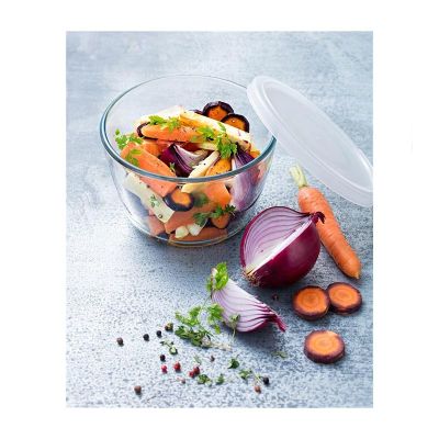 Pyrex 154P001/7044 Kapaklı Yuvarlak Saklama Kabı, 1.1 L - 3