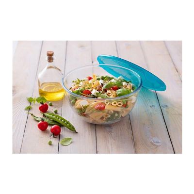 Pyrex 180P000/7043 Kapaklı Cam Kase, 2 L - 4