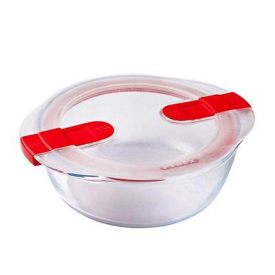 Pyrex 206PH00/7145 Yuvarlak Mikrodalga Saklama Kabı, 0.35 L - 1