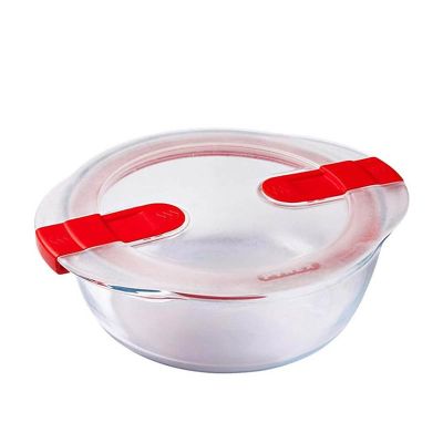 Pyrex 207PH00/7145 Yuvarlak Mikrodalga Saklama Kabı, 1.1 L - 1