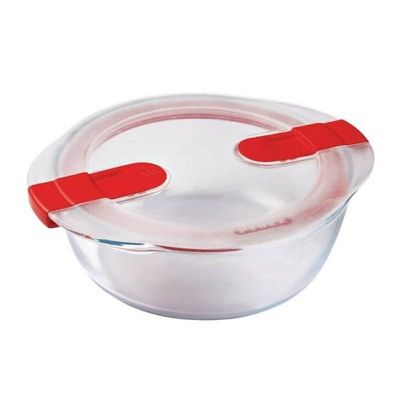 Pyrex 208PH00/7145 Yuvarlak Mikrodalga Saklama Kabı, 2.3 L - 1
