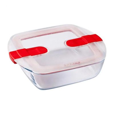 Pyrex 212PH00/7144 Kapaklı Mikrodalga Saklama Kabı, 2.2 L - 1