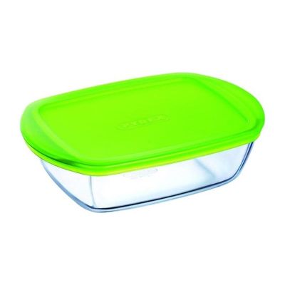 Pyrex 214P000 Dikdörtgen Saklama ve Fırın Kabı, 0.4 L - 1