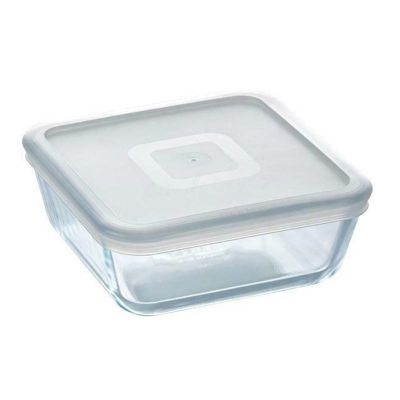 Pyrex 219P001/7044 Kapaklı Kare Saklama Kabı, 2 L - 1