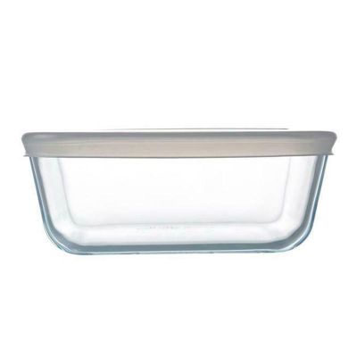 Pyrex 219P001/7044 Kapaklı Kare Saklama Kabı, 2 L - 2