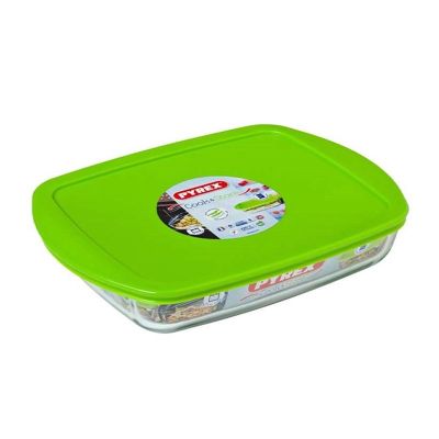 Pyrex 240P002/7044 XL Kapaklı Dikdörtgen Fırın Kabı, 4.5 L - 2