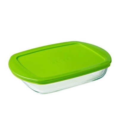 Pyrex 240P002/7044 XL Kapaklı Dikdörtgen Fırın Kabı, 4.5 L - 3
