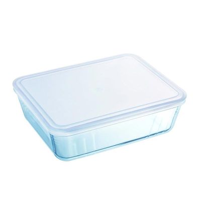 Pyrex 242P000/7046 Kapaklı Dikdörtgen Saklama Kabı, 1.5 L - 1