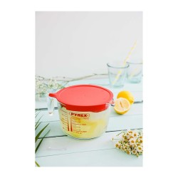 Pyrex 264P000/7046 كوب قياس زجاجي بغطاء، 1 لتر - Pyrex (1)