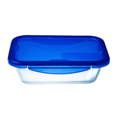 Pyrex 281PG00/7146 Kapaklı Dikdörtgen Saklama Kabı, 0.8 L - 1