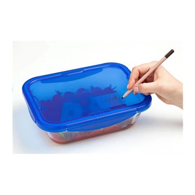 Pyrex 283PG00/7144 حاوية تخزين مستطيلة بغطاء، 3.3 لتر - Pyrex
