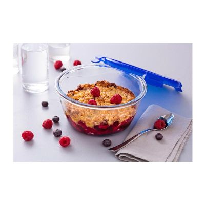 Pyrex 287PG00/7146 Kapaklı Yuvarlak Saklama Kabı, 0.7 L - 3