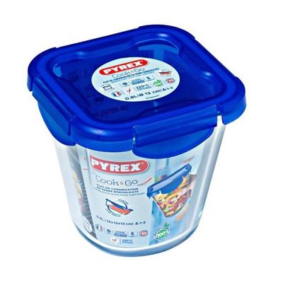 Pyrex 289PG00/7046 Kapaklı Uzun Saklama Kabı, 0.8 L - 1