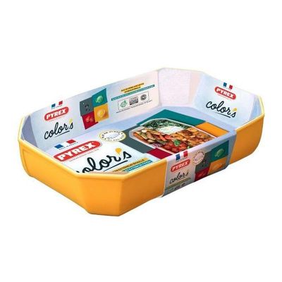 Pyrex 295B008/7145 Dikdörtgen Fırın Kabı, 33x22x7 cm, Sarı - 2